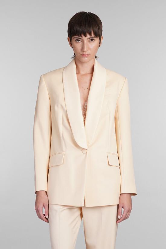  짐머만 수트 자켓 일러스트레이션 숄 턱시도 재킷 블레이저 베이지