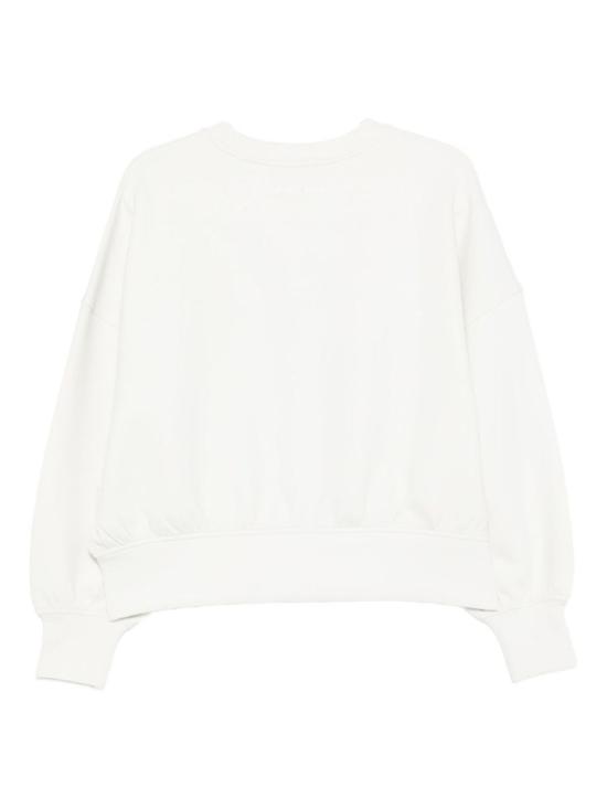  엠포리오 아르마니 스웨터 로고 크루넥 스웨트셔츠 아이보리 - EMPORIO ARMANI