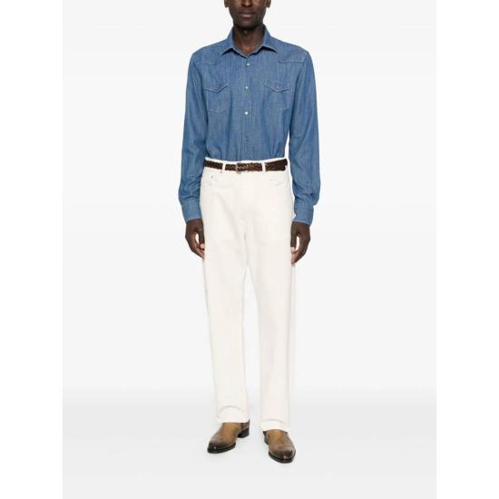  발바 데님 셔츠 바르바 나폴리  블루 - BARBA