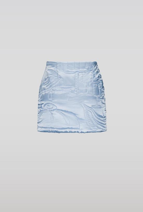  SAEMDI 숏 스커트 샘디 패딩 자수 스커트 베이비 블루 - OTHER BRANDS