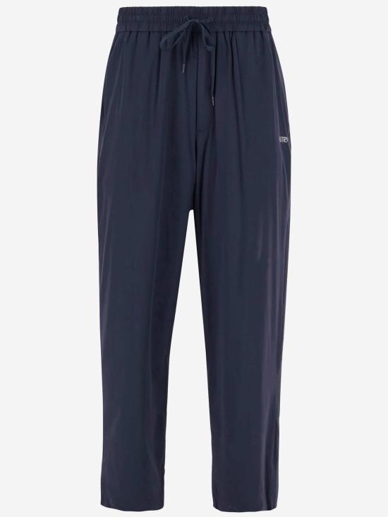  오트리 트레이닝/조거 팬츠 스트레치 나일론 조깅 팬츠 블루