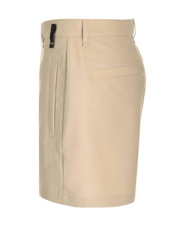  펜디 숏팬츠 테일러드 쇼츠 베이지 - FENDI