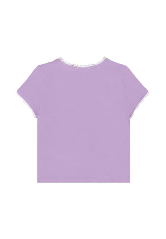  [키즈] 디젤 트레이닝 상의 아동용 라일락색 티셔츠와 선글라스 세트 (라일락색) - DIESEL