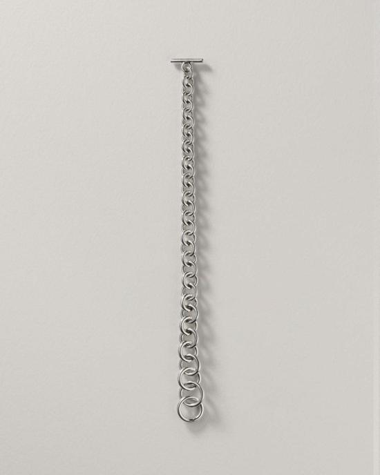  아니카 이네즈 팔찌 테이퍼드 씬 링크 브레이슬릿 실버 - ANNIKA INEZ