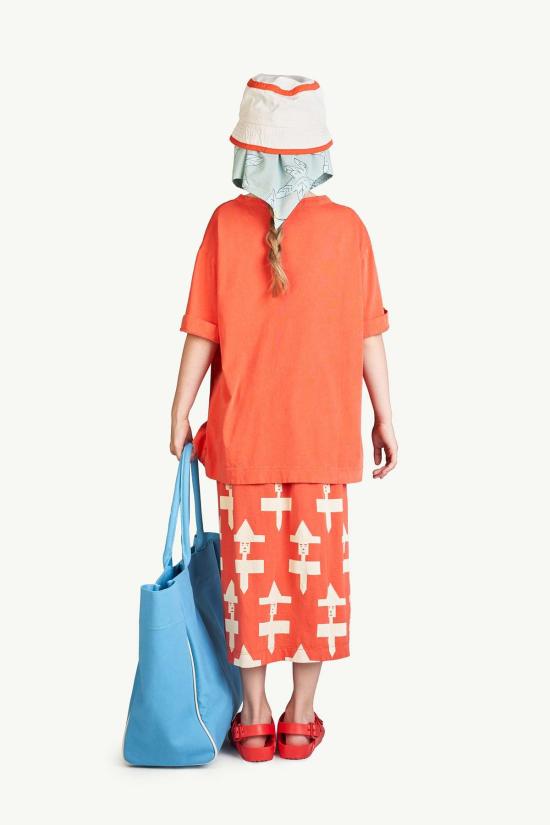  [키즈] 더 애니멀스 옵저버토리 넥워머/머플러/스카프 어린이 동물 관측소 레이 스카프 연한 파란색 잎 - THE ANIMALS OBSERVATORY