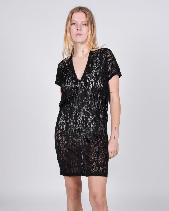  Devastee 숏 원피스 데바스티 고스트 데보어 튜닉 티셔츠 드레스