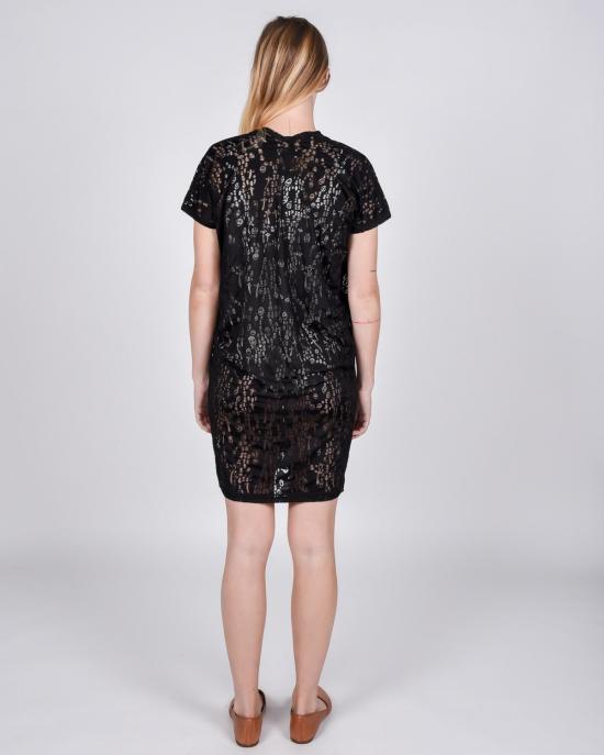  Devastee 숏 원피스 데바스티 고스트 데보어 튜닉 티셔츠 드레스 - OTHER BRANDS