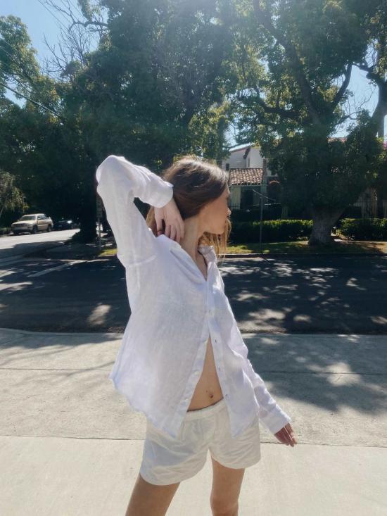  Modern Society 셔츠 모던 소사이어티 페이버릿 린넨 셔츠 화이트 - MODERN SOCIETY