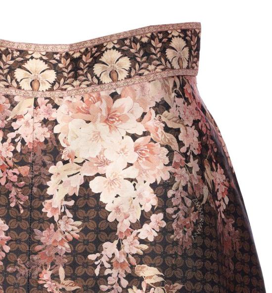  짐머만 숏팬츠 일루미네이트 플러터 쇼츠 블랙플로럴 - ZIMMERMANN