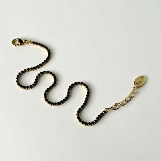  Au 79 Jewelry 바디 주얼리 Au 79 주얼리 달라스 마이크로 테니스 팔찌 캐비어 큐빅 지르코니아