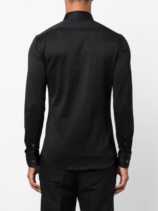  엠포리오 아르마니 셔츠 코튼  블랙 - EMPORIO ARMANI