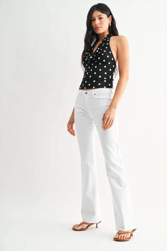  저스트 블랙 데님 데님 팬츠 로우라이즈 부츠컷 진 (워시드 블랙) - JUST BLACK DENIM