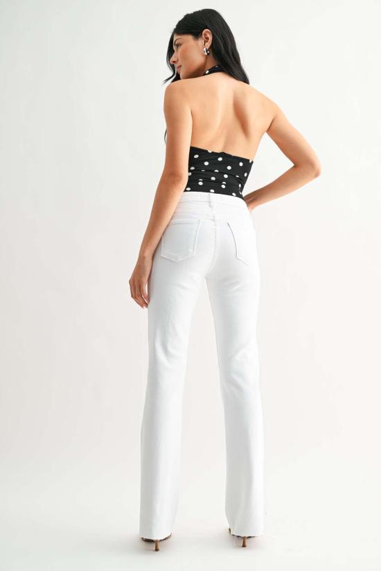  저스트 블랙 데님 데님 팬츠 로우라이즈 부츠컷 진 (워시드 블랙) - JUST BLACK DENIM