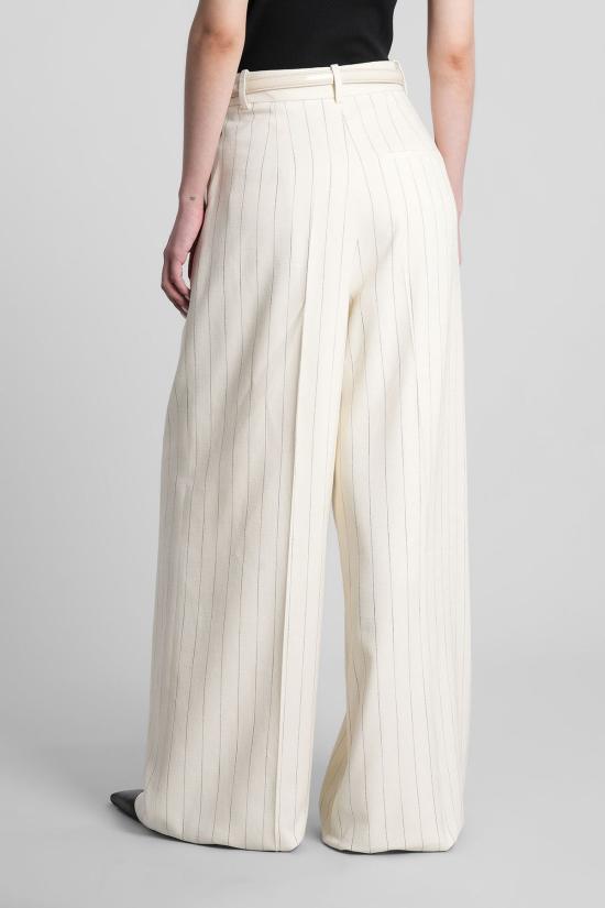  애니빙 스트레이트 팬츠 아니네 빙 루 팬츠 베이지 팬츠 - ANINE BING