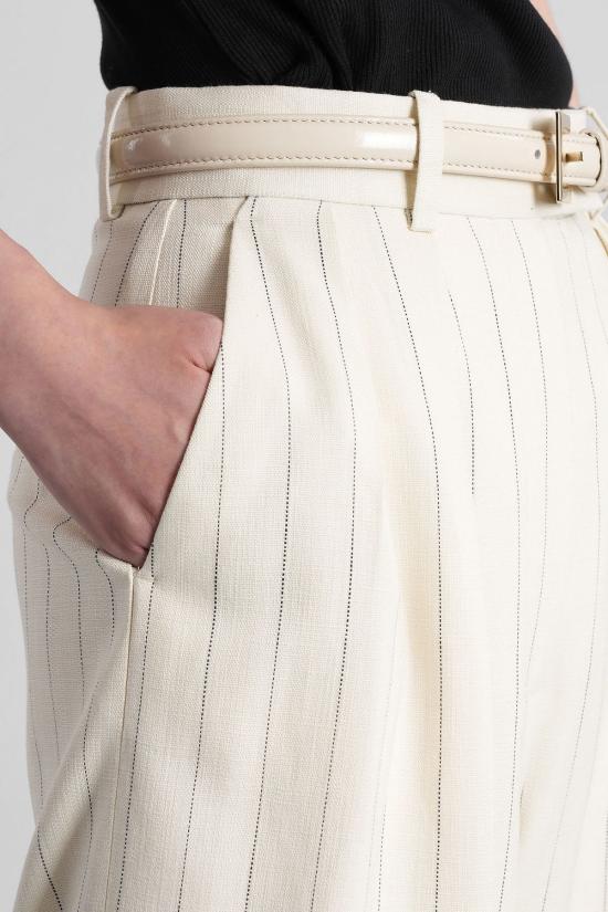  애니빙 스트레이트 팬츠 아니네 빙 루 팬츠 베이지 팬츠 - ANINE BING