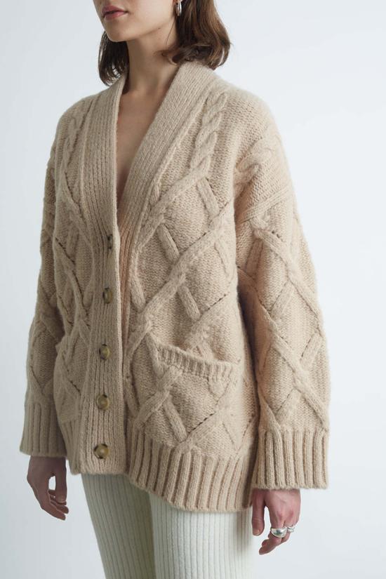  일레븐 식스 가디건 케일린 카디 페일 카멜 - ELEVEN SIX