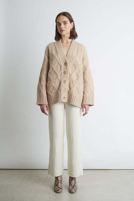  일레븐 식스 가디건 케일린 카디 페일 카멜 - ELEVEN SIX