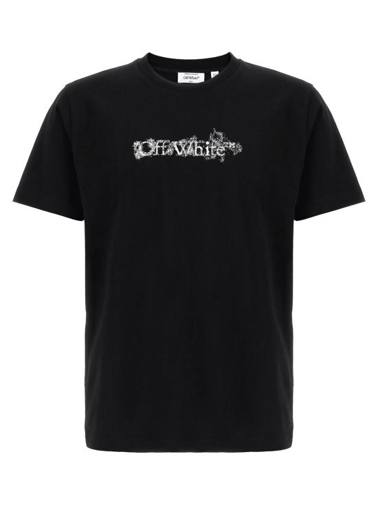  오프화이트 탑 헤럴딕 트레숄드 애로우즈 티셔츠 블랙