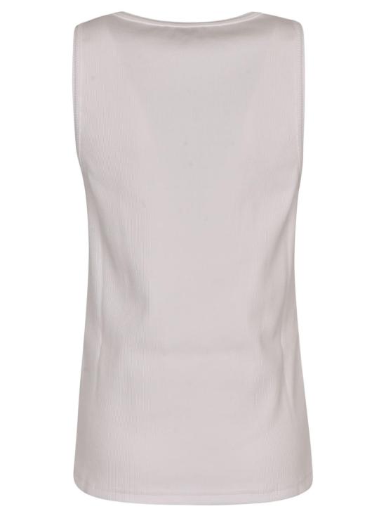  보테가베네타 민소매 티셔츠 보테가 베네타 골지 탱크탑 화이트 - BOTTEGA VENETA