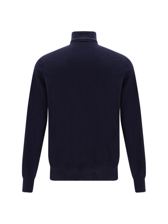  브루넬로 쿠치넬리 터틀넥 스웨터 블루 네이비 - BRUNELLO CUCINELLI