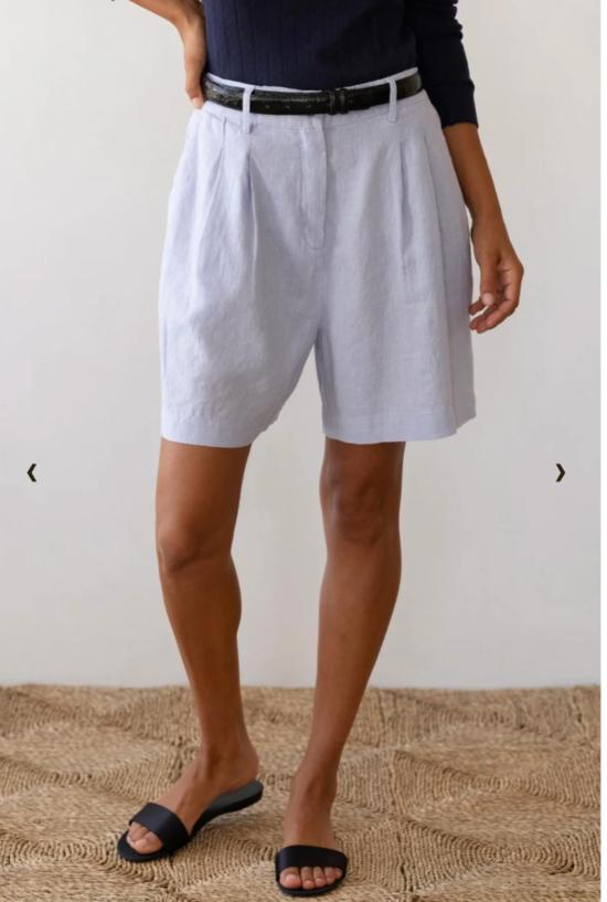  도니 숏팬츠 린넨 플리츠 반바지