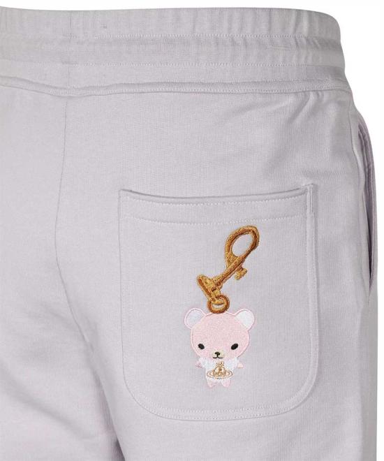  비비안웨스트우드 숏팬츠 비비안 웨스트우드 코튼 버뮤다 쇼츠 라일락 색상 - VIVIENNE WESTWOOD