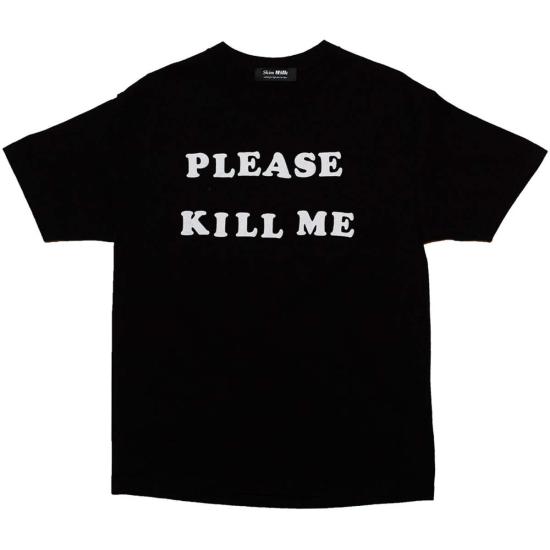  Skim Milk 반팔 티셔츠 탈지유 제발 날 죽여줘 티셔츠 블랙 - SKIM MILK