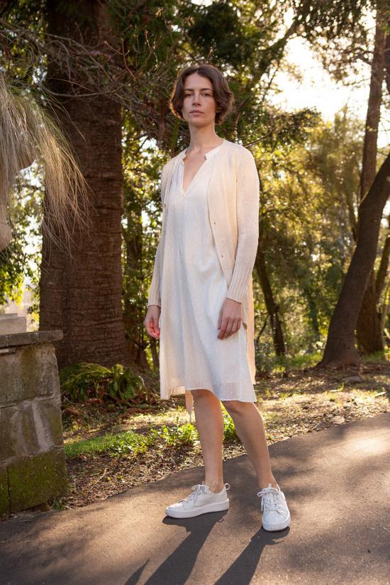  에리카 타노브 가디건 에리카 타노프 피마 코튼 벨티드  내추럴 - ERICA TANOV