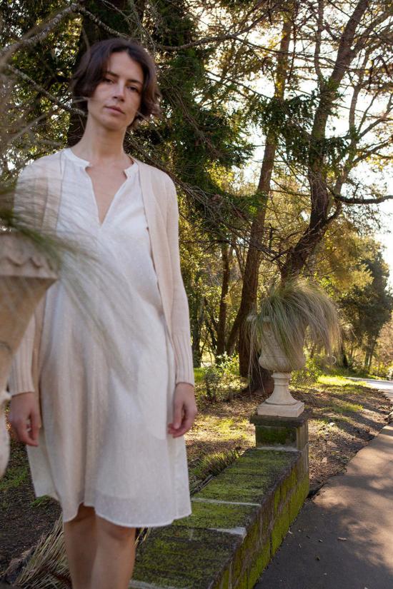  Erica Tanov 가디건 에리카 타노프 피마 코튼 벨티드  내추럴 - OTHER BRANDS