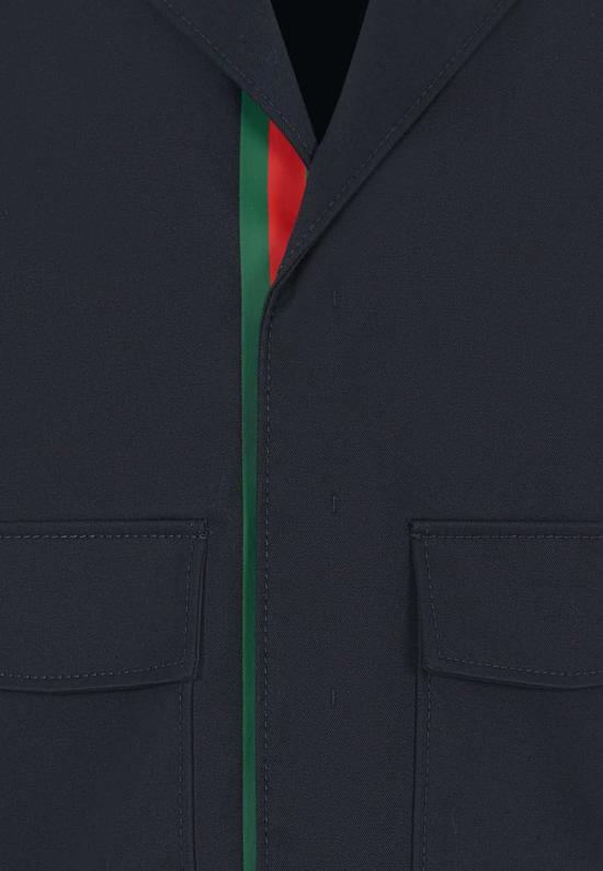  [키즈] 구찌 자켓 웹 디테일 블루 재킷 - GUCCI