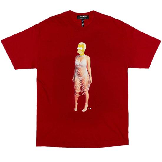  Skim Milk 반팔 티셔츠 스키머 밀크 호머 로즈 티셔츠 체리 레드