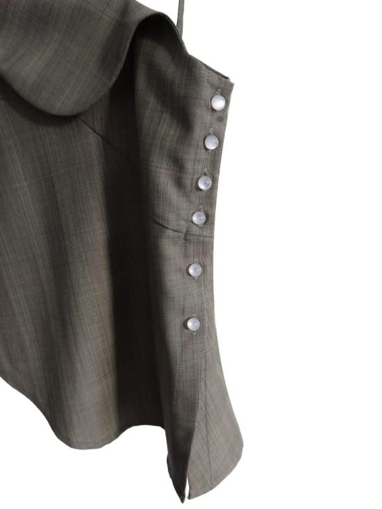  JH.Zane 민소매 티셔츠 Jh.Zane Peel Top Glen Check Light - OTHER BRANDS