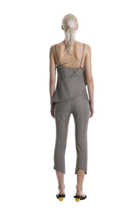  JH.Zane 민소매 티셔츠 Jh.Zane Peel Top Glen Check Light - OTHER BRANDS