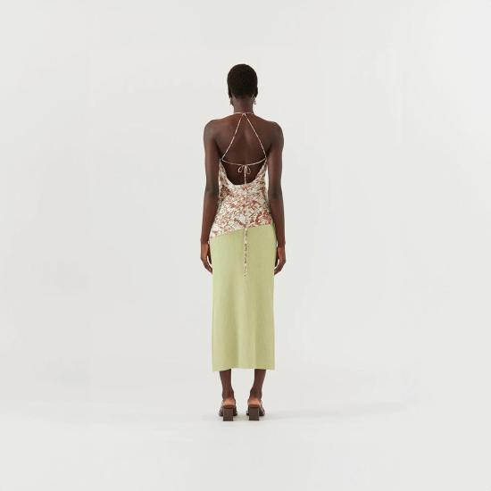  레지나표 민소매 티셔츠 레지나 표 메이  자카드 브라운 - REJINA PYO