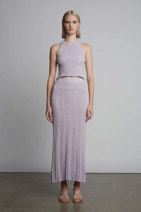  ELEVEN SIX 민소매 티셔츠 일레븐 식스 티아 크롭 탱크 소프트 라벤더 - ELEVEN SIX