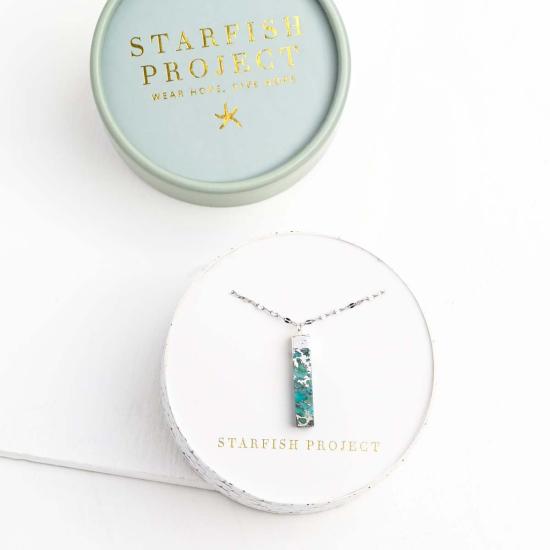  스타피쉬 프로젝트 목걸이/팬던트 브레이든 터쿼이즈 실버 목걸이 - STARFISH PROJECT