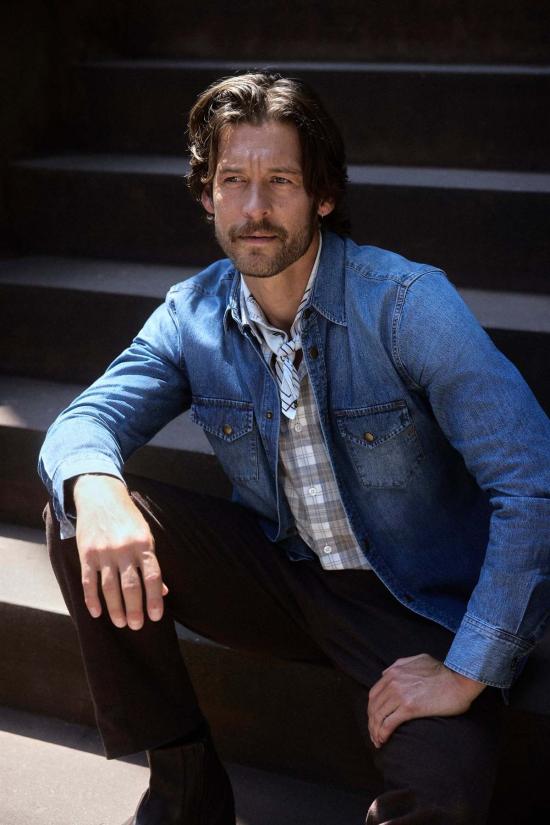  Maison Avenir 데님 팬츠 Shoals 데님 셔츠