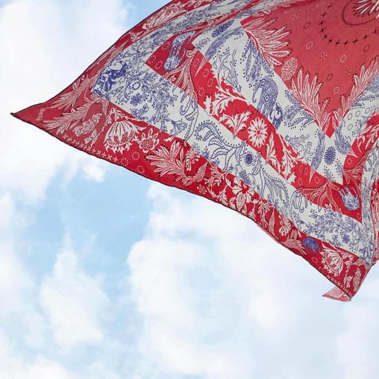  몽 키지 머플러/스카프 몽키지 엘레판타시 실크 스카프 - MONT KIJI