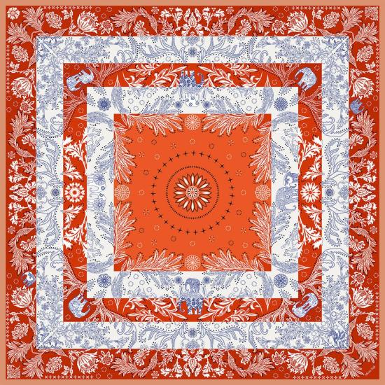  몽 키지 머플러/스카프 몽키지 엘레판타시 실크 스카프 - MONT KIJI