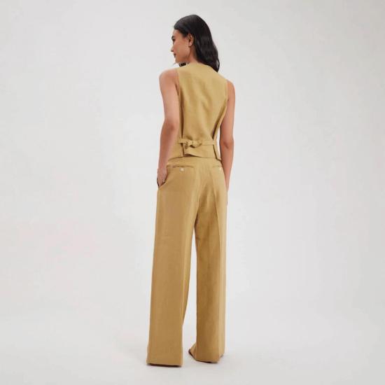  이네스 드 라 프레상쥬 베스트 Ines De La Fressange Robinson 양복 조끼 밀짚 - INES DE LA FRESSANGE