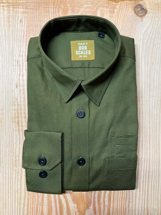  Product of Bob Scales 긴팔 셔츠 Bob Scales 제품 유틸리티  그린