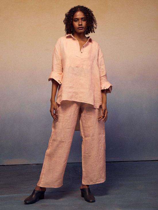  IKKIVI 셔츠 이키비 오버사이즈 작약 핑크 세트 작약 핑크