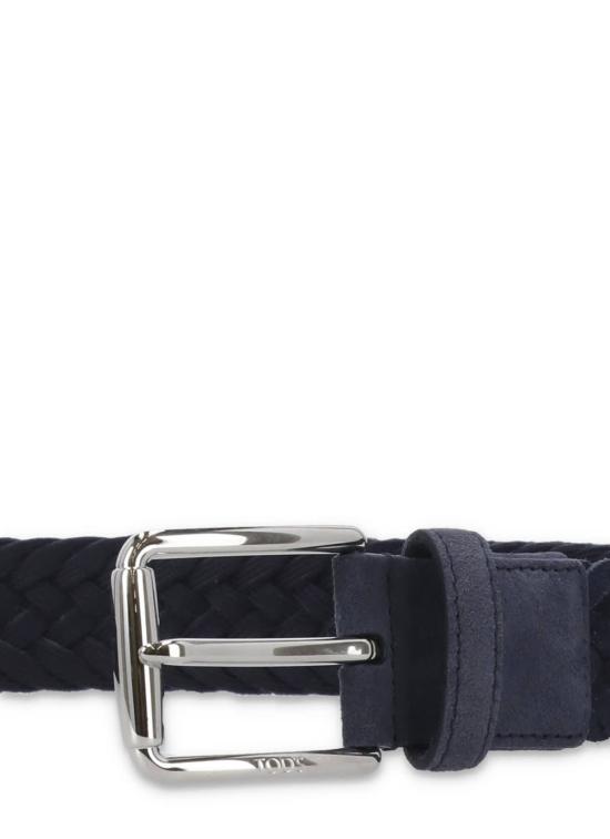  토즈 가죽 벨트 스웨이드 가죽  블루 - TODS