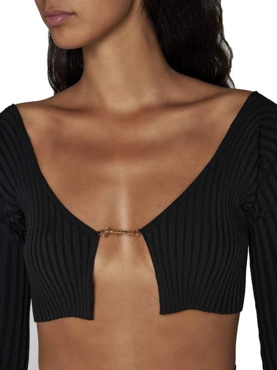  자크뮈스 가디건 프랄 골지  블랙 - JACQUEMUS