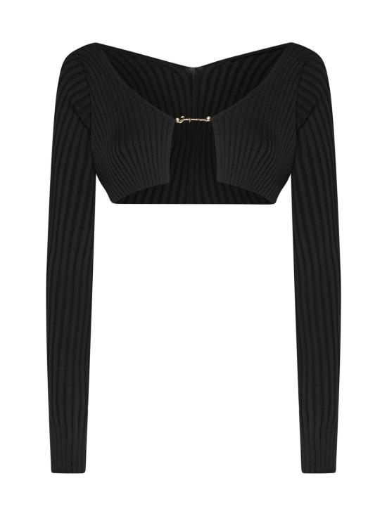  자크뮈스 가디건 프랄 골지  블랙