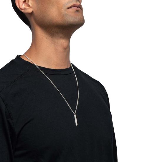  핸섬 네크리스 핸드즘 파리 목걸이, 광택 처리된 스털링 실버