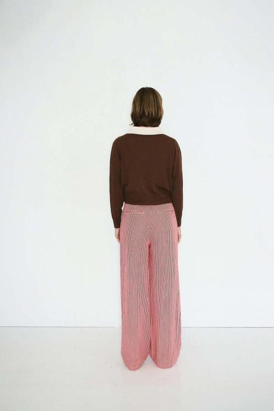  타이니코튼 스트레이트 팬츠 트윌 스트라이프 팬츠 - TINYCOTTONS