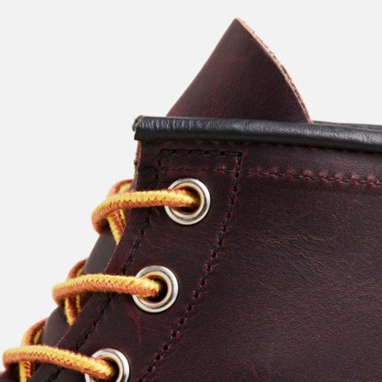  레드윙 부츠 클래식 모크 6인치 블랙 체리 엑스칼리버 가죽  브라운 - RED WING