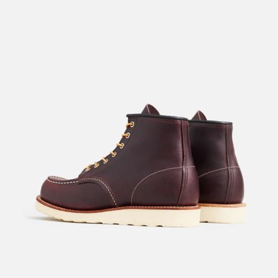  레드윙 부츠 클래식 모크 6인치 블랙 체리 엑스칼리버 가죽  브라운 - RED WING