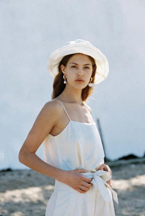  Merritt Charles 캐미솔 메릿 찰스 코린 실크  아이보리 화이트 - OTHER BRANDS